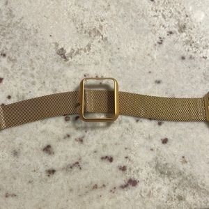 Apple Watch Band in Gold with face protector